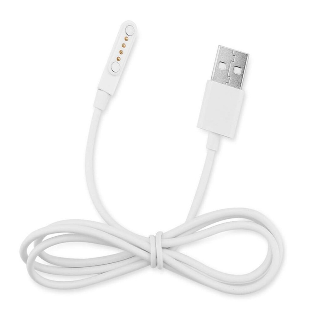 Universal 4 Pin Smart Watch Charger Magnetic Charging Cables Compatible With Kw88 Kw18 Gt88 G3 Smartwatch 9084446125474