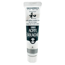 Turner Colour Works Acryl Gouache - 20 ml Tube - Japanesque Silver (MetAllic)