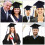 24Pièces Accessoires Graduation En Polyester Pour Décor Chapeaux 7