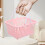 3Pcs Pink Plastic Shower Baskets Portable Bathroom Storage with Handle 2