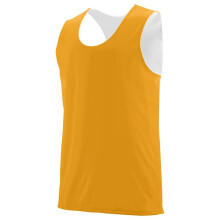 Maglia reversibile senza maniche in poliestere traspirante per ragazzi - BIANCO ORO - S (D0102H7YV0T)
