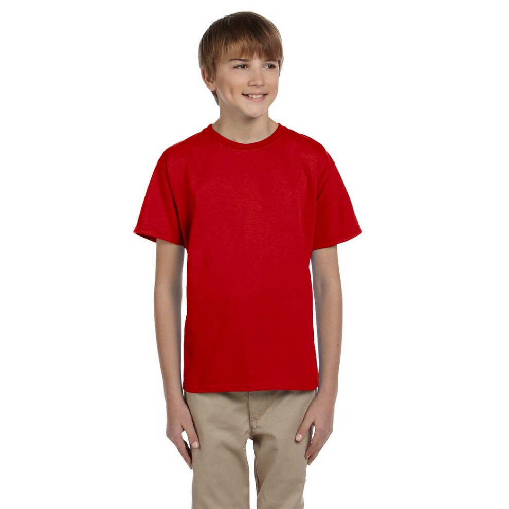 Fruit Of The Loom Youth Hd Cottont-Shirt - White - Xsd0102h7dnd8