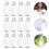 20pcs transparent plastic milk storage bottles for beverage drinking 4