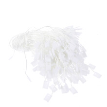 1000Pcs Clothing Tag Tie Fasteners White Snap Lock Polyester Ropes