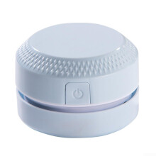 Compact Table Sweeper USB Rechargeable Blue Portable Tabletop Cleaner Cordless Small Size