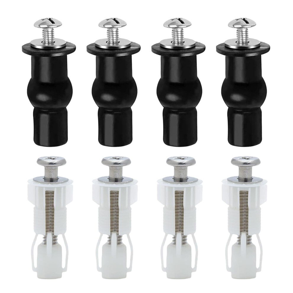 Toilet Seat Screws Universal Hinge Bolts Kit Nylon Expansion Replacement Nut Washers Fits All Models 9354506972561