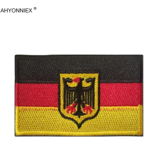 Germany Flag Patch Iron On Type 11 Copper 1 Piece Tactical Patch For Uniforms 2