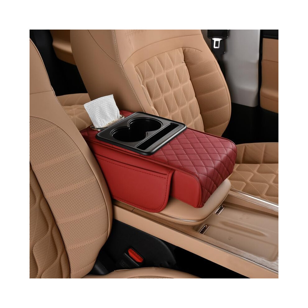 Car Armrest Cushion For Cupra Formentor Km1 2020-2027 5-Door Suv Center Console Armrest Pads Storage Bag Box Cover 9354506972646