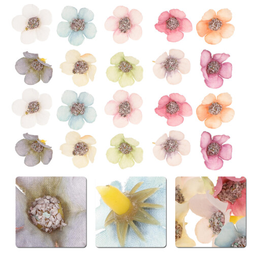 100 künstliche mini african daisy blütenköpfe zur 2