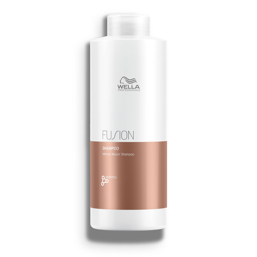 Wella Professionals Fusion Intense Repair Shampoo For Damaged Hair Hair Repair Anti Breakage 33.8 Fl Oz