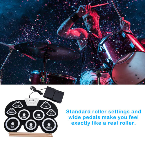 USB Electric Drum Roll-up Percussion Parts Accessories Practice Pad 2