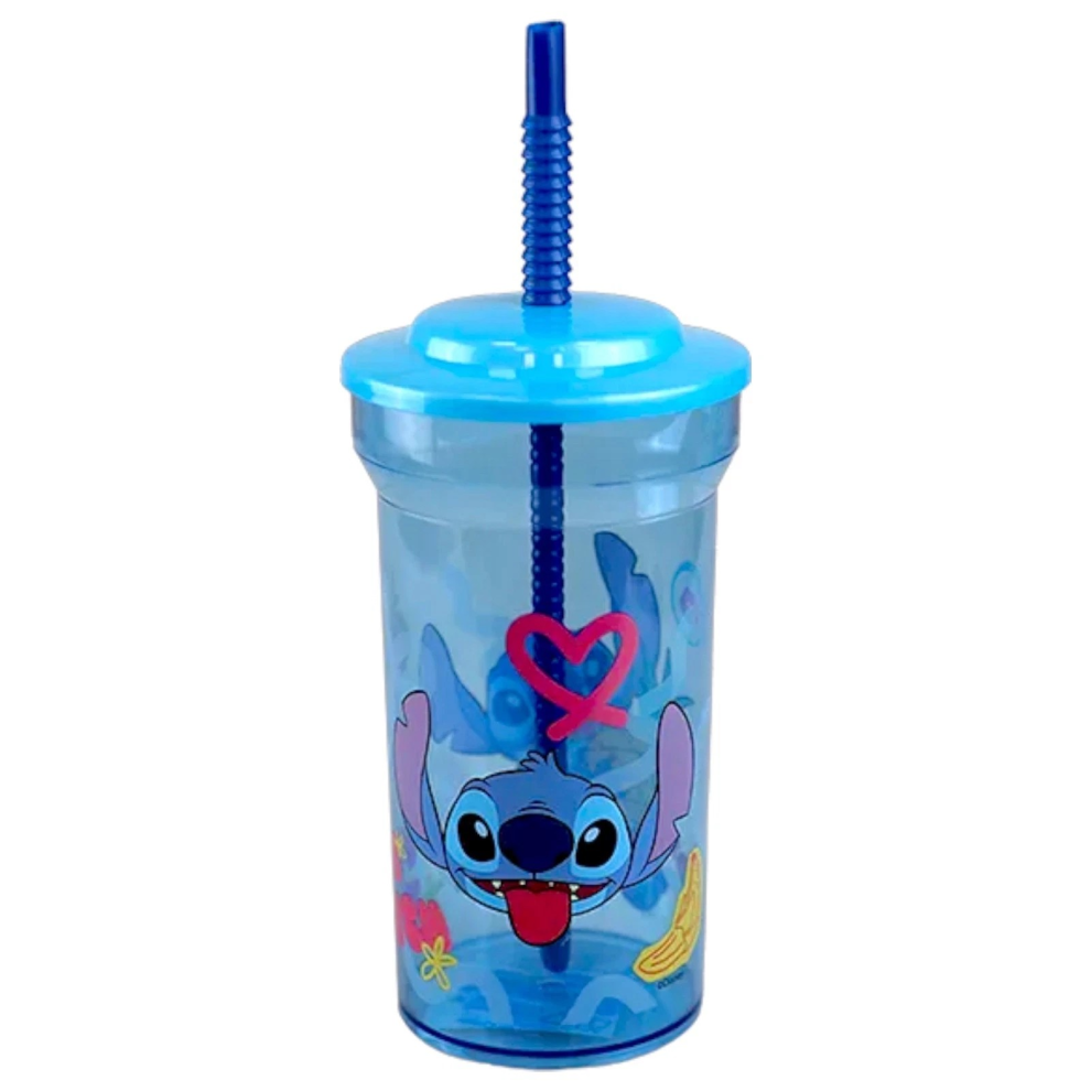 Kids Favourite Character Straw Tumbler 460 ml - Stitch-image-OPC-PKS7QJS-NEW