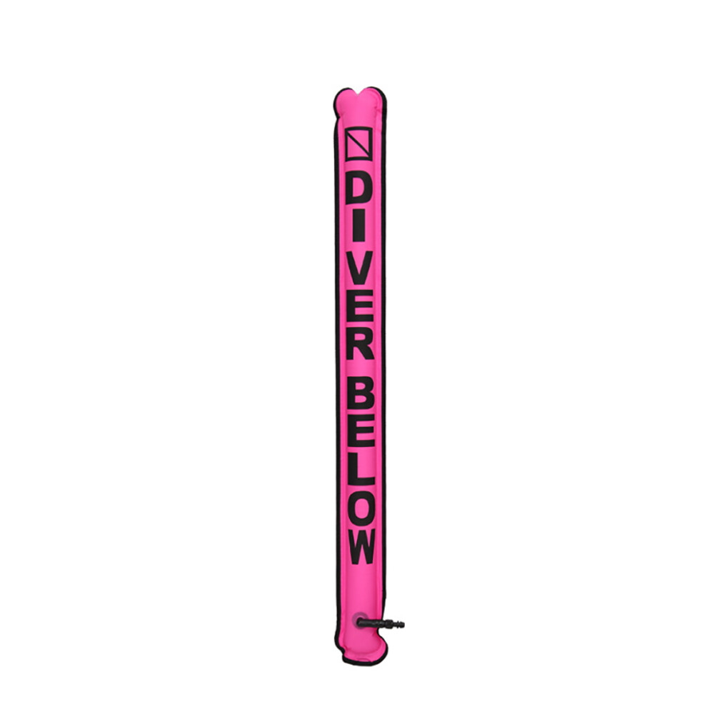 (Fluorescent ) Marker Buoy Scuba Diving With Rotatable Hook Smb Floating Accessories Pink