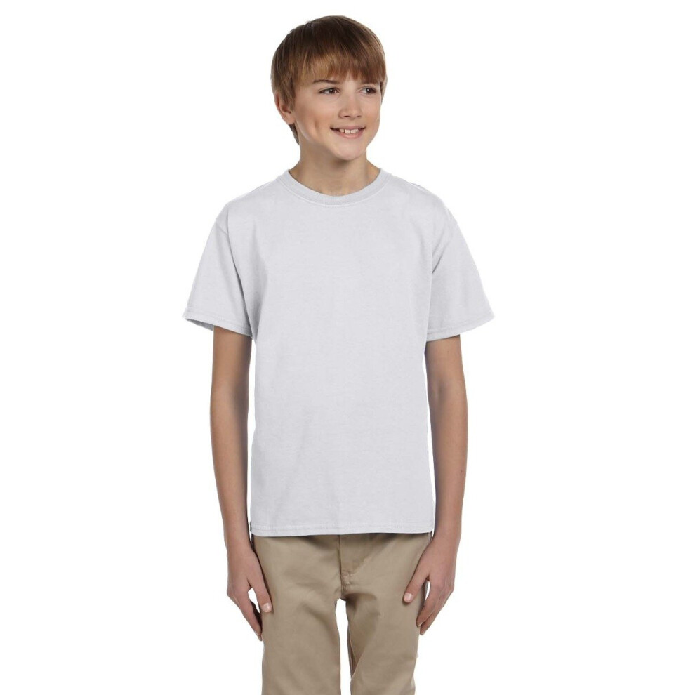 Fruit Of The Loom Youth Hd Cottont-Shirt - White - Xsd0102h7dn82