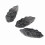 4Pièces Repose-Baguettes Bois Noir Pour Maison 1