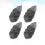 4Pièces Repose-Baguettes Bois Noir Pour Maison 6