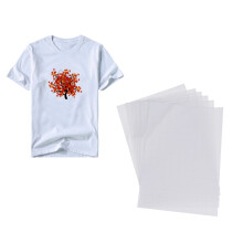 5 heat-transfer-druckpapier a4 für helle stoffe