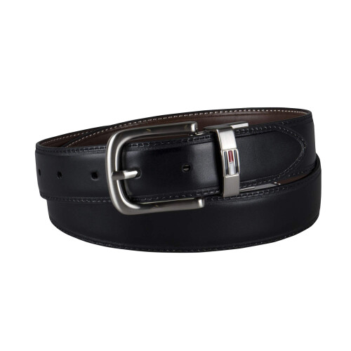 Tommy Hilfiger Tommy Hilfiger Herren Wendegürtel, Braun/Schwarz, 42 2