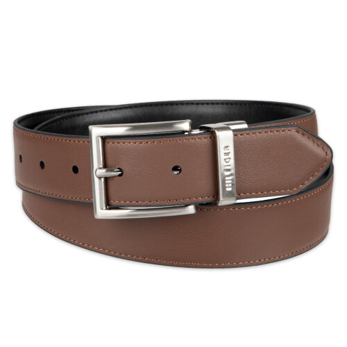 Tommy Hilfiger Tommy Hilfiger Mens Reversible Pas Blackbrown Silver 44 2
