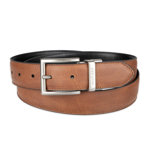 Tommy Hilfiger Ζώνη ανδρική Tommy Hilfiger, Αναστρέψιμη, Καφέ/Μαύρη, 38 1