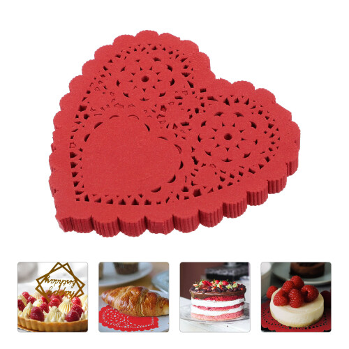 100 hartvormige papiertjes voor vetabsorptie bij cake 2