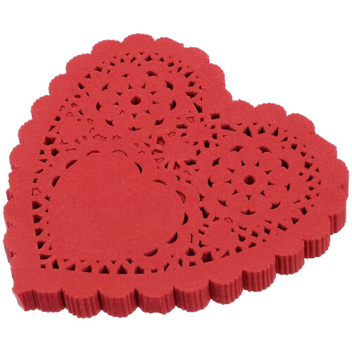 100 hartvormige papiertjes voor vetabsorptie bij cake 1
