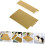 Gold Mousse Cake Board Rectangular 100-Pack Sturdy Cardboard Base For Birthday And Wedding Desserts Reusable Plates 4