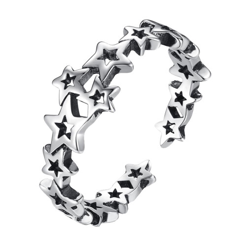 stilvoller fünfzackiger Stern-Ring für ,