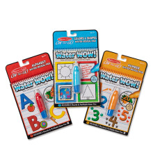 Melissa & Doug Water Wow! Herbruikbare Activiteitspads, 3-pk, Kleuren, Getallen, Alfabet