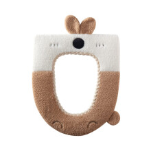 Toilet Seat Cover Soft Thickened Warmer Knitted Pad Cartoon Style Bathroom Cushion For Standard Size Seats