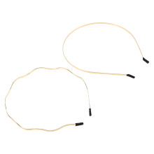 2Stk Goldfarbene Sport Haarreifen Mit Schutz, Für Hochzeit