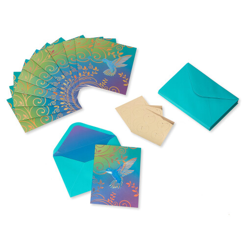 Papyrus blanke kort med konvolutter Hummingbird (12-t?lling) 1
