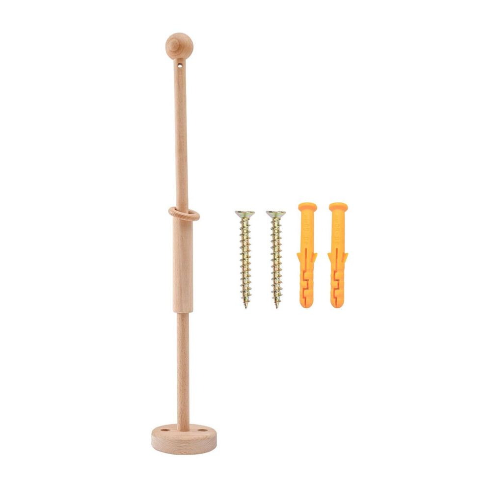 Newborns Cribs Accessory Wood Bed Bells Holder With Hanging Toy Bracket For Baby Wood Mobile Holder