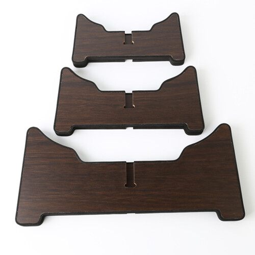 handpan-trommel halter aus holz mit silikon, stabiler stativhalter 2