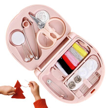 Mini Sewing Kit Needle and Thread Set, Compact Sewing Box With Assorted Threads, Needles, and Tools for Quick Repairs