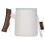 Water Ceramic Cup Elegant Wooden Handle White 1set 10
