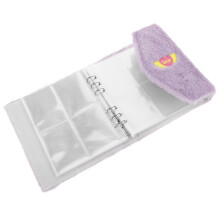 flauschiges 3-Zoll-Fotoalbum mit Hüllen für Baby-Erinnerungen und Karten