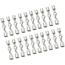 20 stuks roestvrijstalen versluiting voor 1,6 mm lederen ,