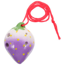 ceramische ocarina in van aardbei met 6 voor beginners