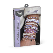 Kit per la creazione di braccialetti Craft Crush (lilla) - Set per la creazione di braccialetti dell'amicizia - Kit fai da te per la creazione di
