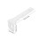 6Pcs White Metal Curtain Brackets for Wall and Ceiling Mount Durable 2