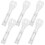 6Pcs White Metal Curtain Brackets for Wall and Ceiling Mount Durable 3