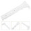 6Pcs White Metal Curtain Brackets for Wall and Ceiling Mount Durable 4
