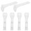 6Pcs White Metal Curtain Brackets for Wall and Ceiling Mount Durable 11