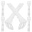 6Pcs White Metal Curtain Brackets for Wall and Ceiling Mount Durable 10