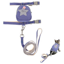 verstellbares katzenhalsband mit laufleine für kitten, outdoor-leine