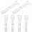 6Pcs White Metal Curtain Brackets for Wall and Ceiling Mount Durable 7