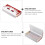 2St Papier Wimpercase Rood En Stijlvol Voor 10