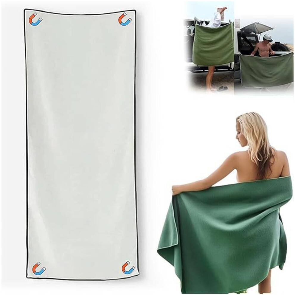 (White, 190x76) Microfiber Towels Quick-Drying Set For Outdoor Activities Swimming-image-OPC-PKS8Z2V-NEW