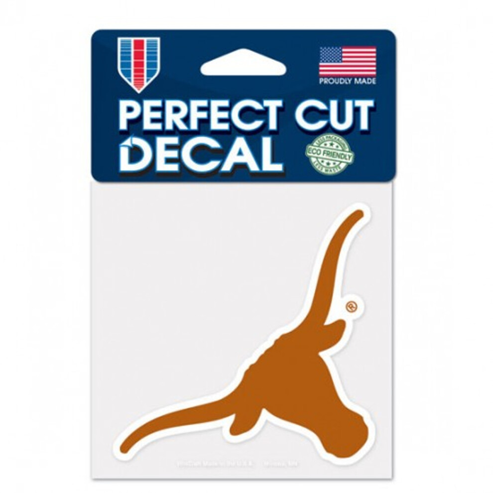 Texas Longhorns Decal 4X4 Perfect Cut Color 032085489081